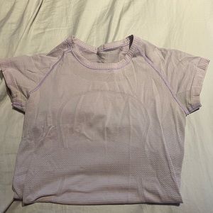 Lululemon Swiftly Short Sleeve Lavender Used Sz 8
